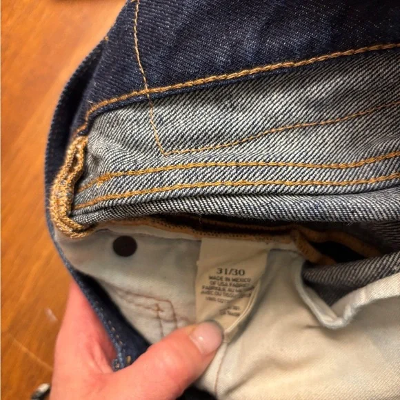 Ralph Lauren denim and supply Men's Dark Blue Jeans worn once 31/30 - Picture 8 of 8